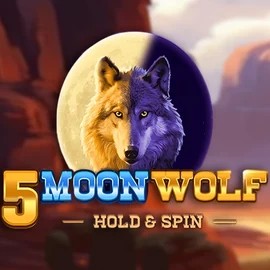 5 Moon Wolf logo by Apparat Gaming at HappySlots Casino