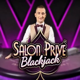 Blackjack Salon Privé online game logo by Ezugi on happyslotscasinos.com