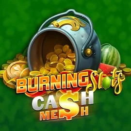 Official Slots logo: Burning Slots Cash Mesh by BF Games at HappySlots Casino