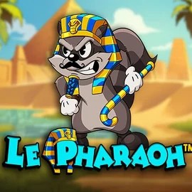 Le Pharaoh slot logo by Hacksaw Gaming at HappySlots Casino