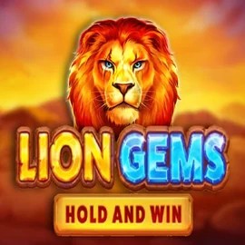Lion Gems Hold and Win by Playson, showcased at happyslotscasinos.com – game logo